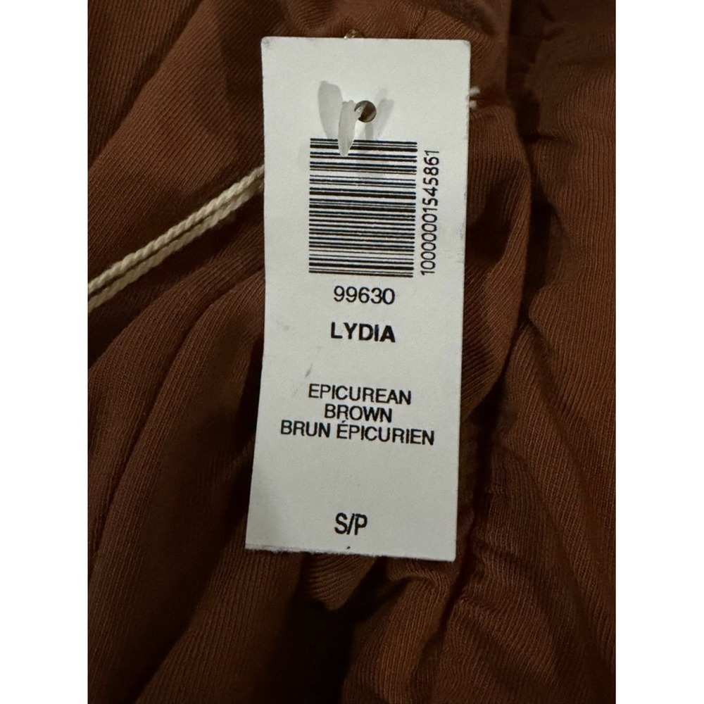 Wilfred Lydia Brown Ruched Mini Dress Bodycon‎ Small Coquette Minimalist - Picture 11 of 11